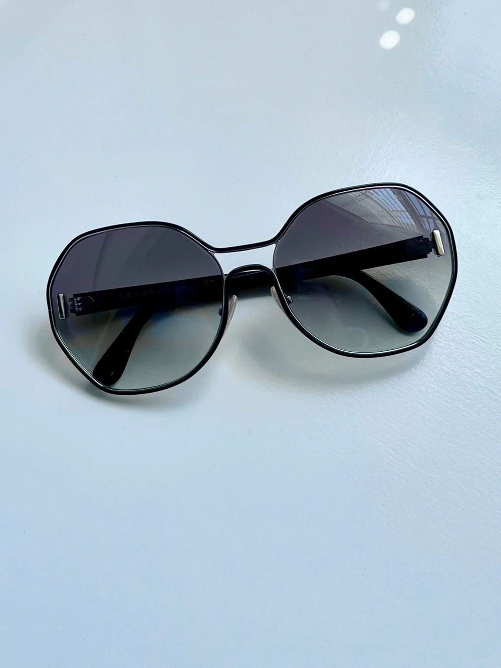 Prada Oversized Hexagonal Sunglasses